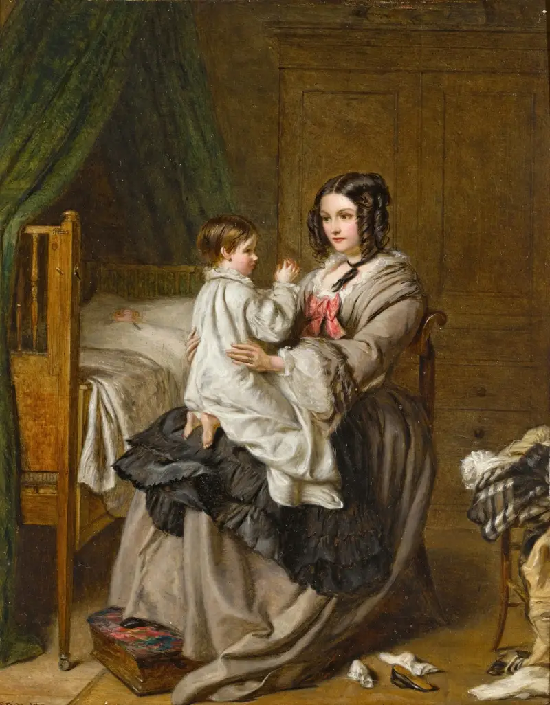 Schlafenszeit (Abendgebet) von William Powell Frith