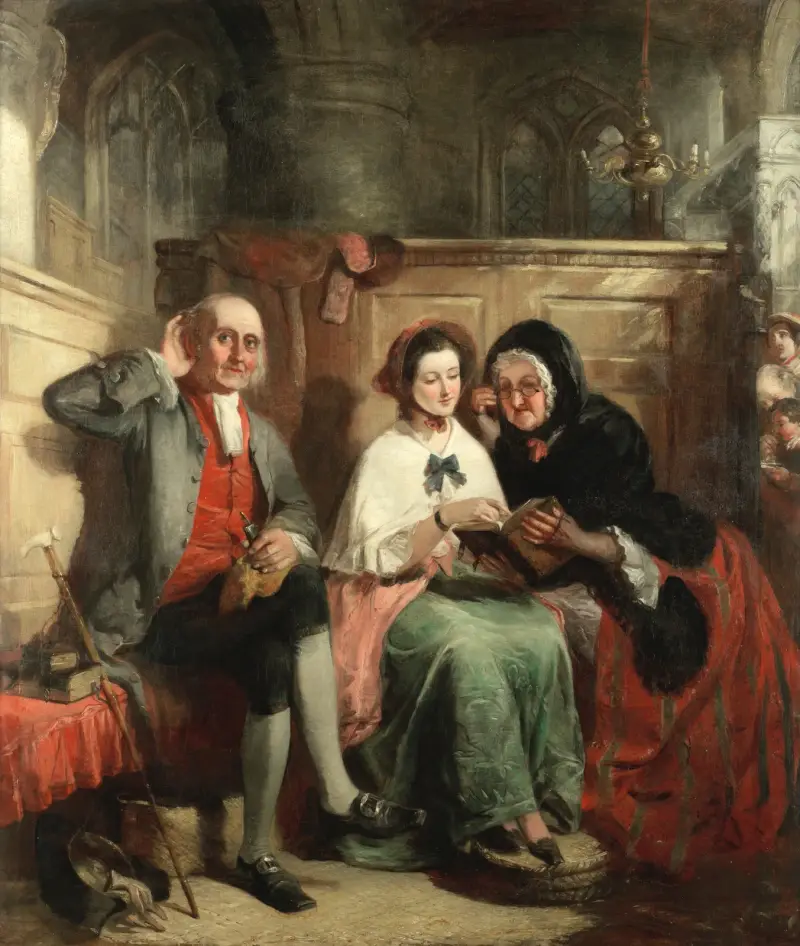 Nach der Predigt von William Powell Frith
