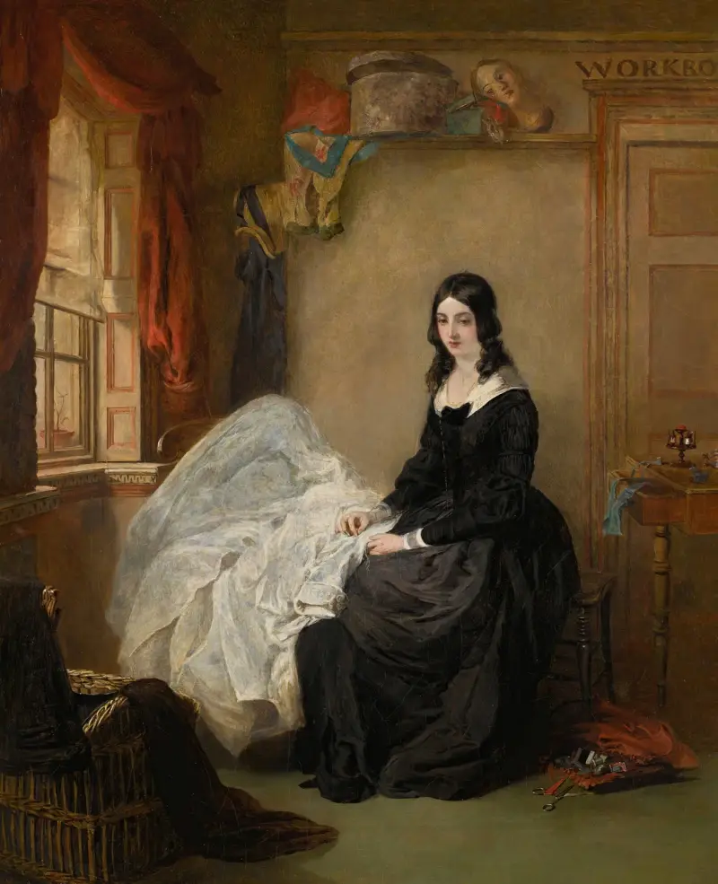 Kate Nickleby at Madame Mantalini’s – nr 1 av William Powell Frith