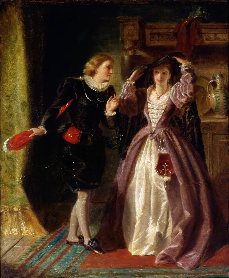 Olivia odhaluje svou tvář, William Powell Frith