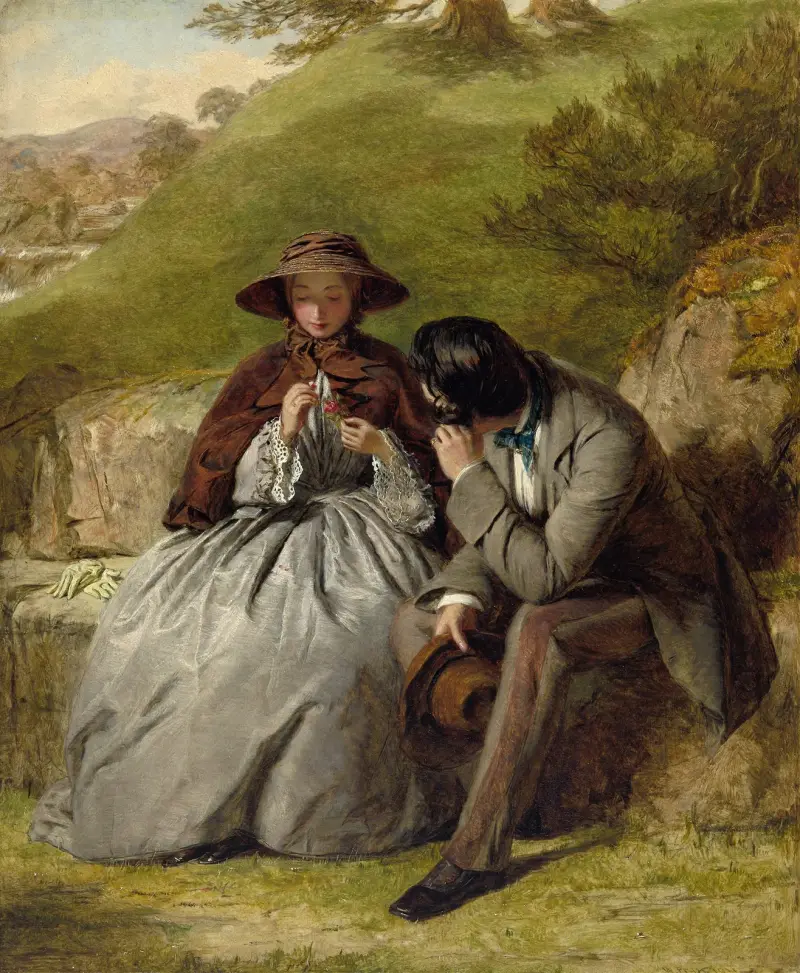 Die Liebenden von William Powell Frith