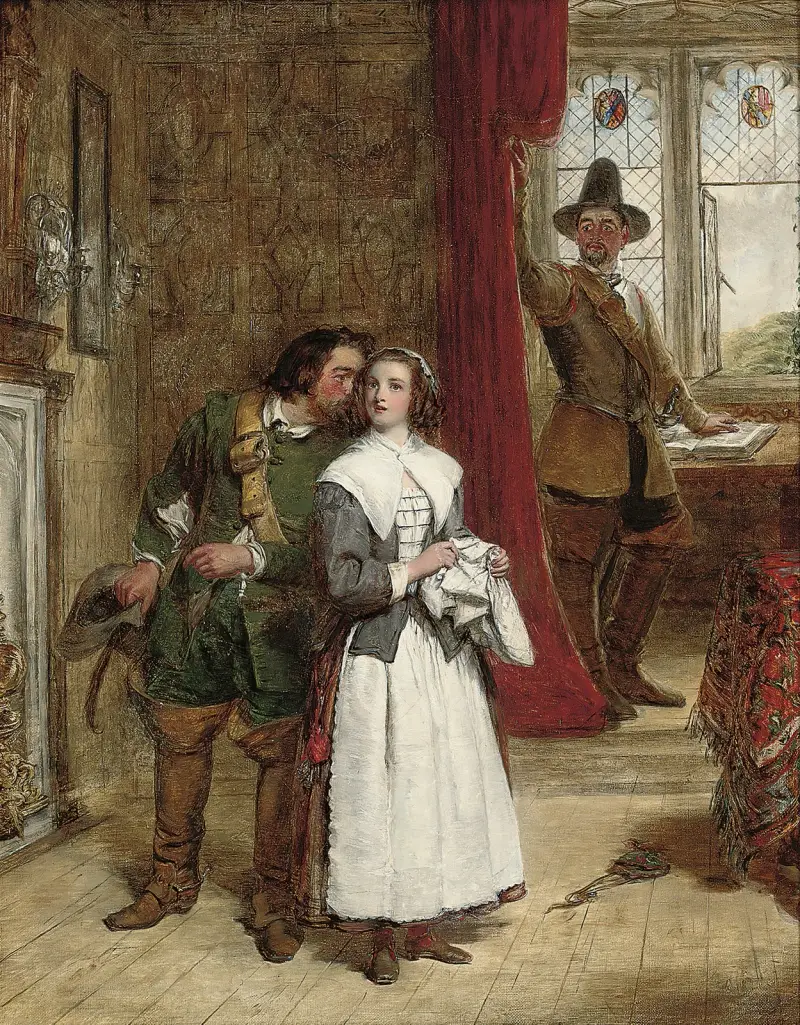 Puritánova dcera, William Powell Frith