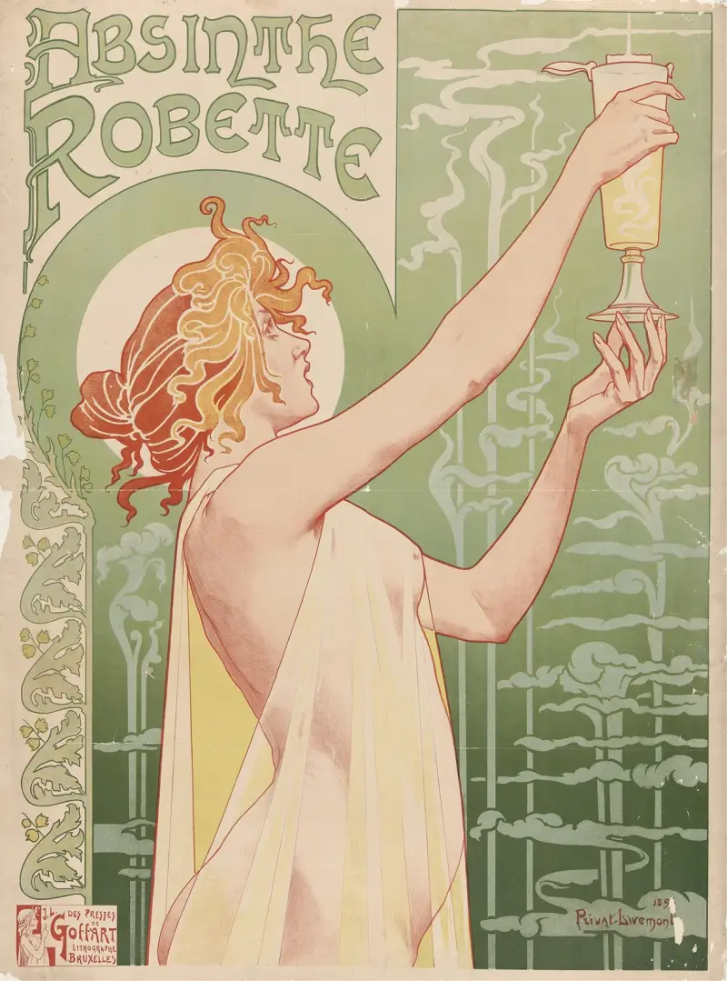 Absinthe Robette, Henri Privat-Livemont