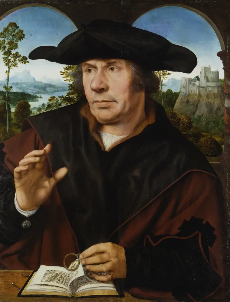 Portrait of a Scholar av Quentin Massys