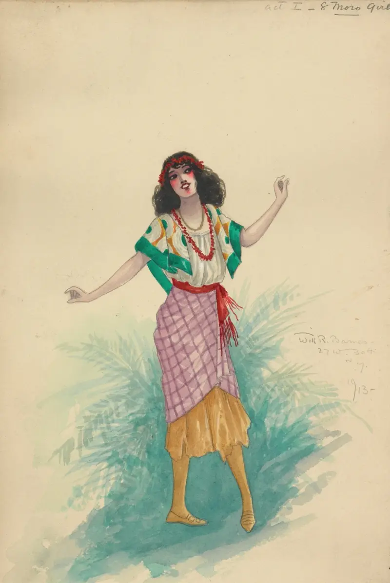 Act I- Moro Girls av Will R. Barnes