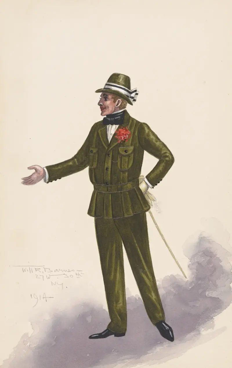 Costume for men von Will R. Barnes