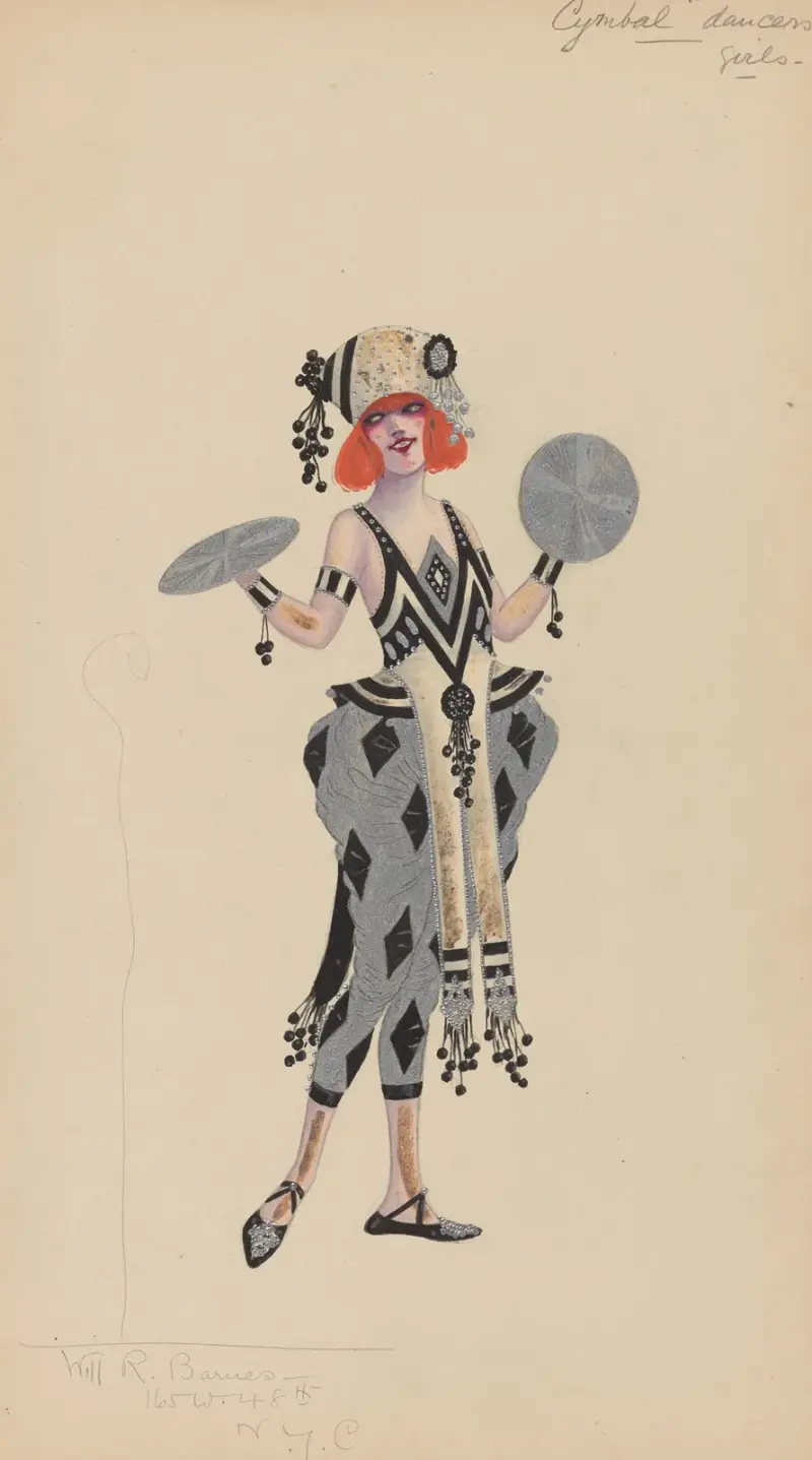 Cymbal Dancers-Girls av Will R. Barnes