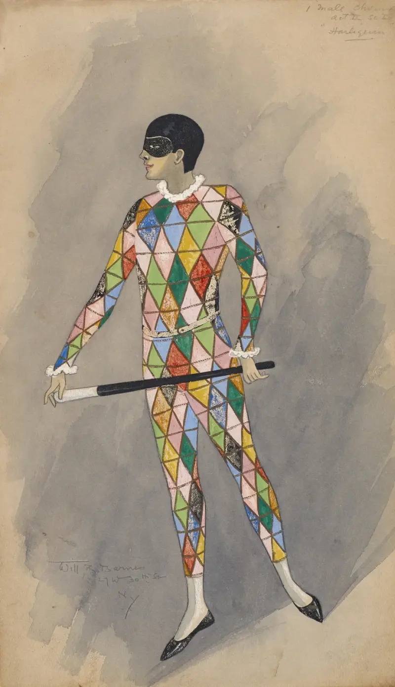 Male Chorus-Act II Sc I-Harlequin av Will R. Barnes