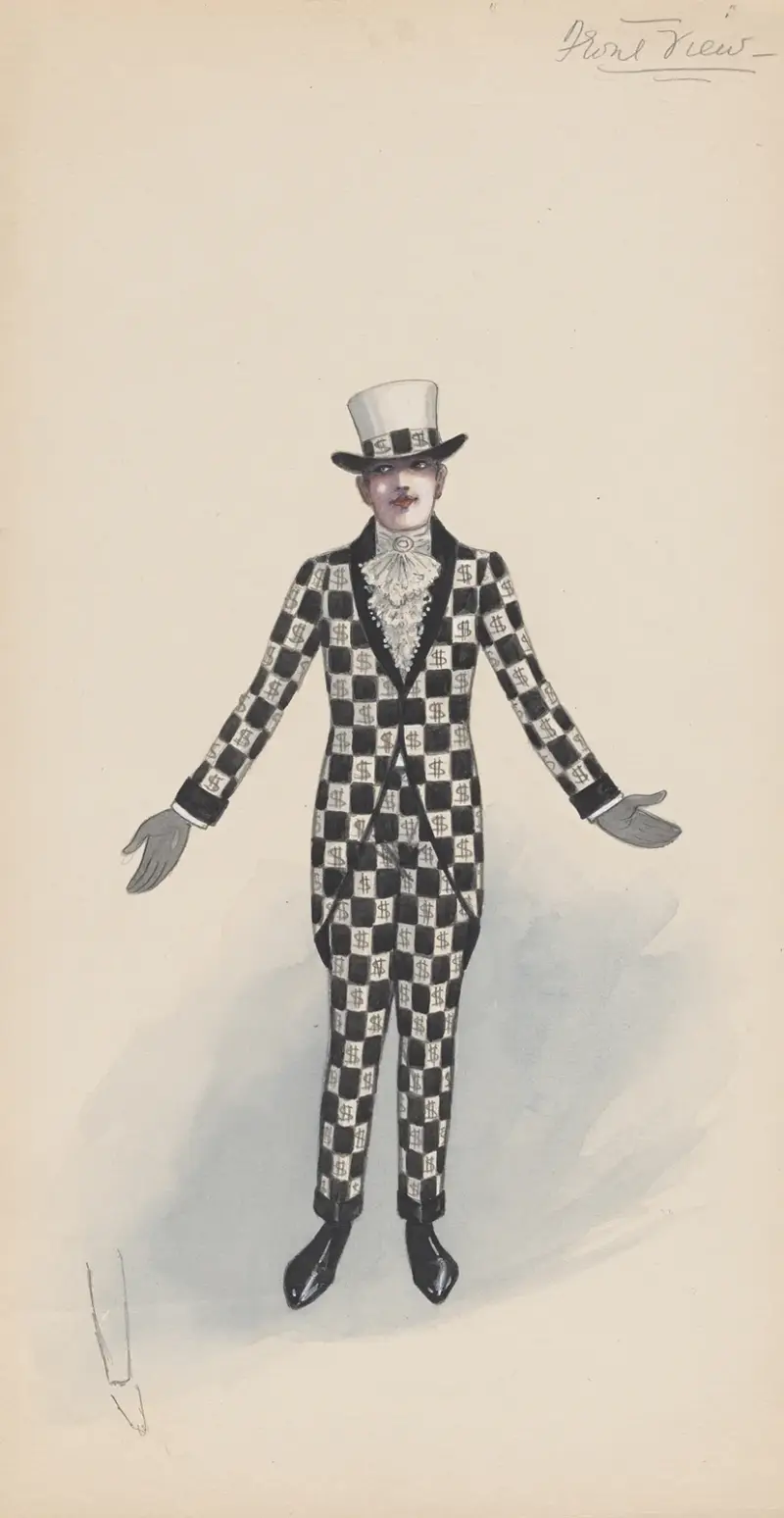 Man in money suit av Will R. Barnes