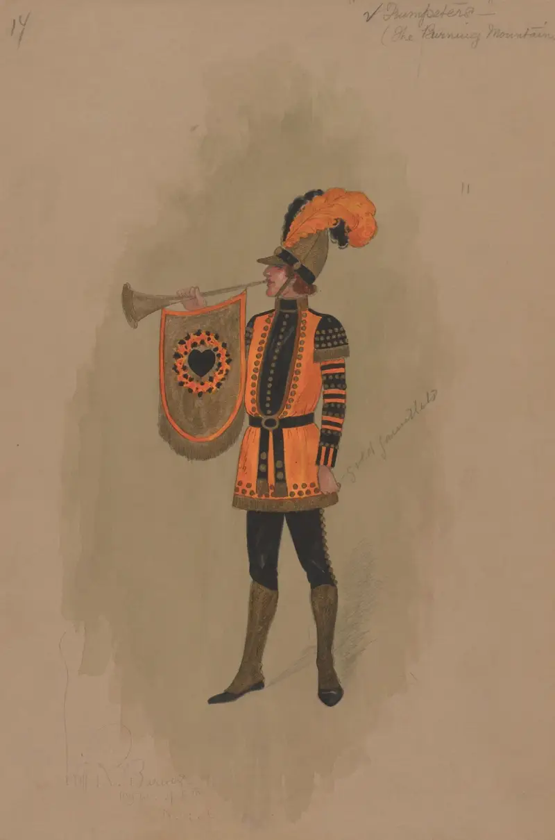 Trumpetisté (Hořící hora), 1912 – Nr. 1, Will R. Barnes