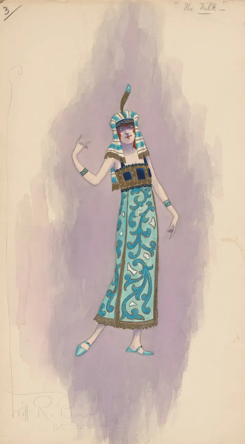 Woman’s costume (blue, dress), von Will R. Barnes