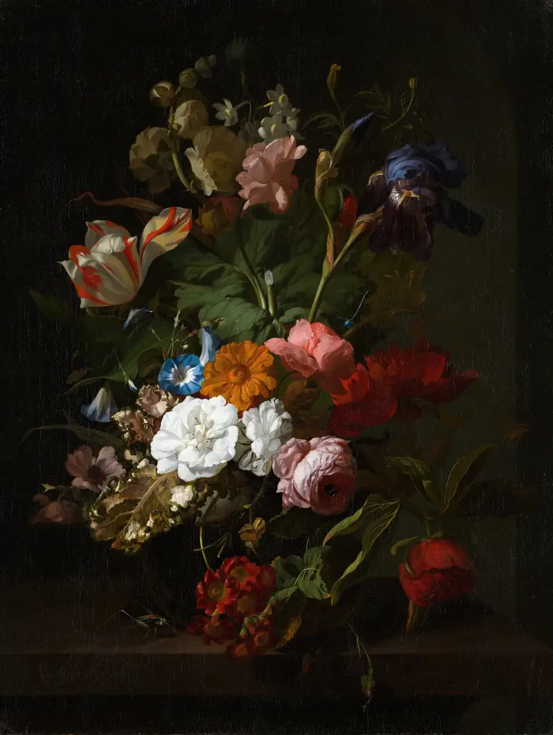 Vase mit Blumen von Rachel Ruysch