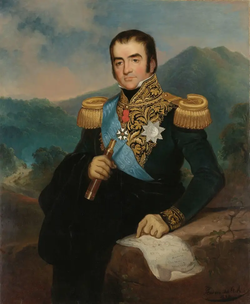 Posthumous Portrait of Herman Willem Daendels, Governor-General of the Dutch East Indies av Raden Saleh