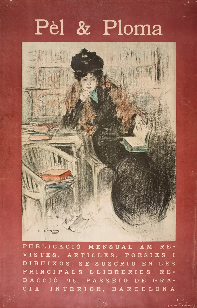 Włos i pióro, Ramón Casas