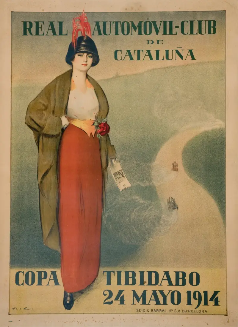 Real Automóvil-Club de Cataluña. Copa Tibidabo av Ramón Casas