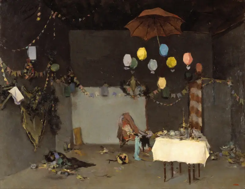 Interiér ateliéru, Ramón Casas