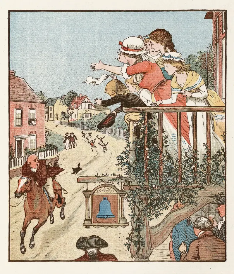 Die lustige Geschichte von John Gilpin, Tafel 5 von Randolph Caldecott