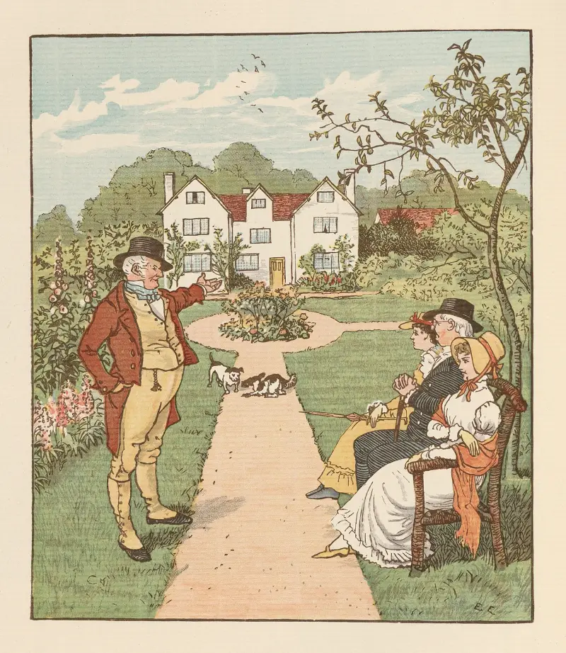 Das Haus, das Jack baute, Taf. 2 von Randolph Caldecott