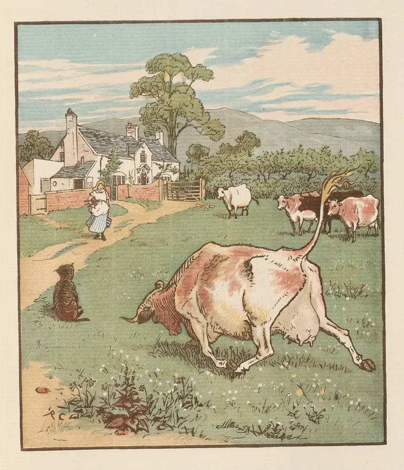 The House that Jack Built Pl.6 av Randolph Caldecott