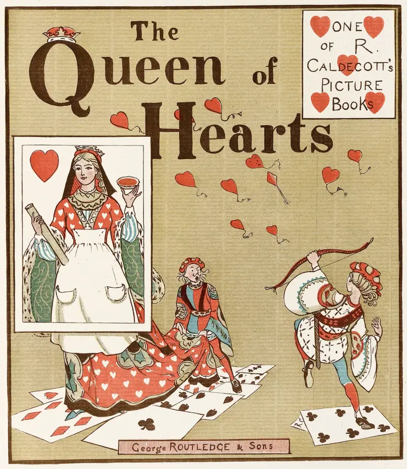 Die Herzkönigin, Taf. 1 von Randolph Caldecott