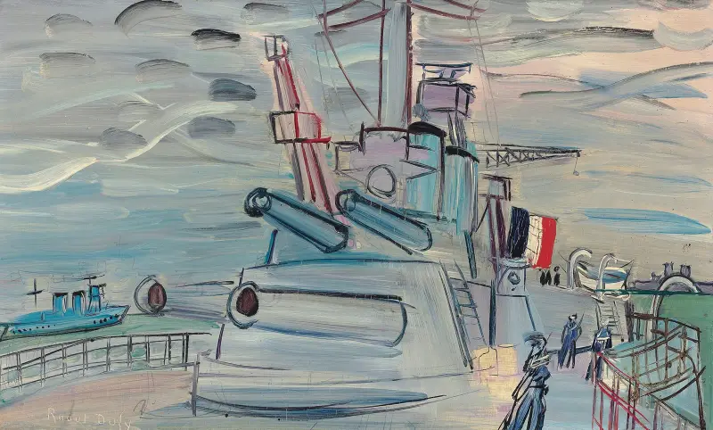 Om bord på flottan av Raoul Dufy