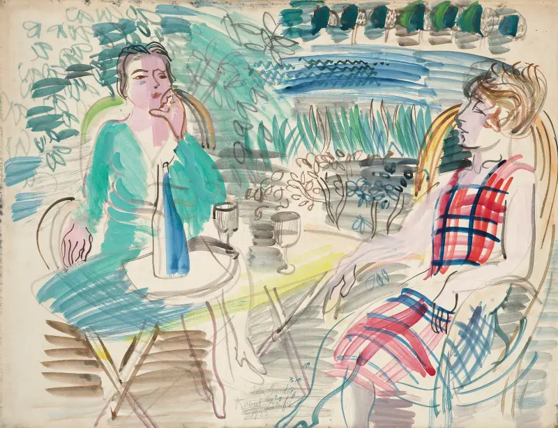 Au jardin av Raoul Dufy