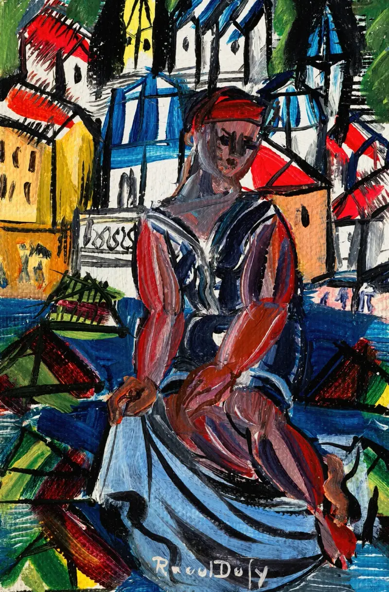 Badande kvinna av Raoul Dufy