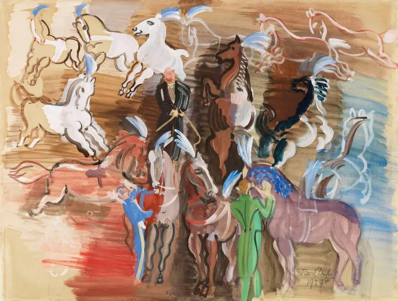 Cirkushästar av Raoul Dufy