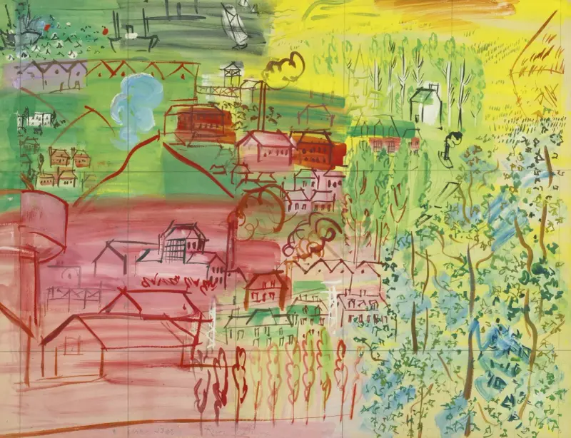 Studie för den elektriska feen av Raoul Dufy