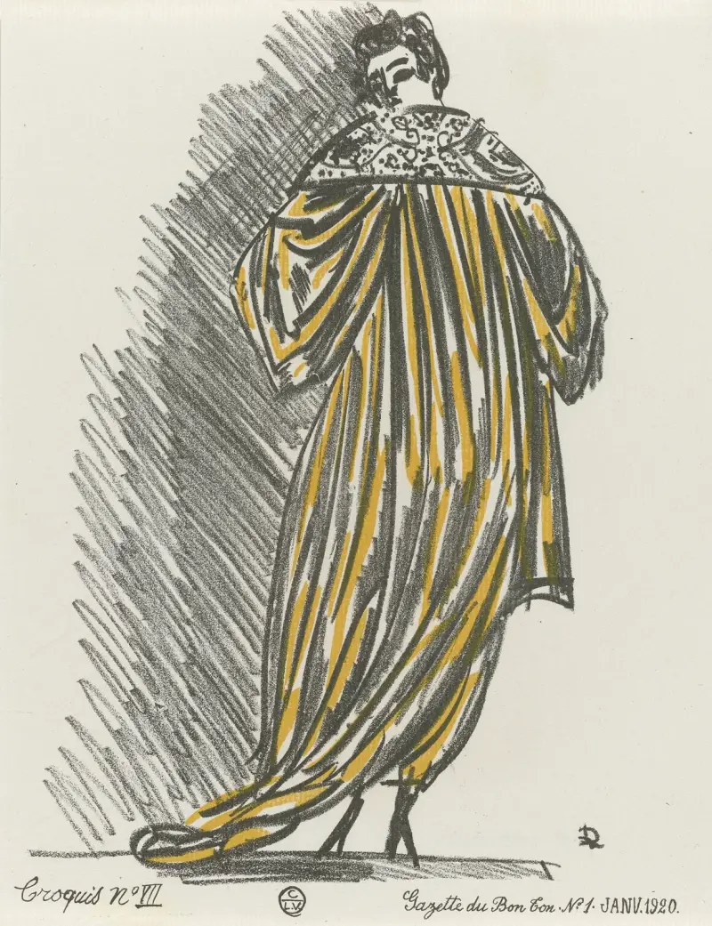 Gazette du Bon Ton – Croquis No VII av Raoul Dufy