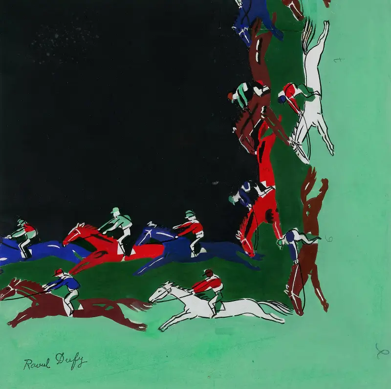 Jockeys av Raoul Dufy