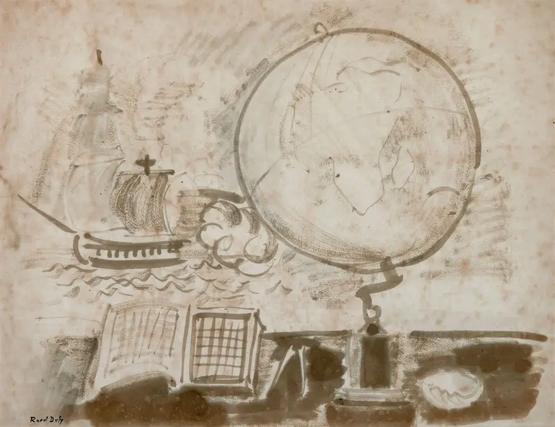 Världskarta av Raoul Dufy