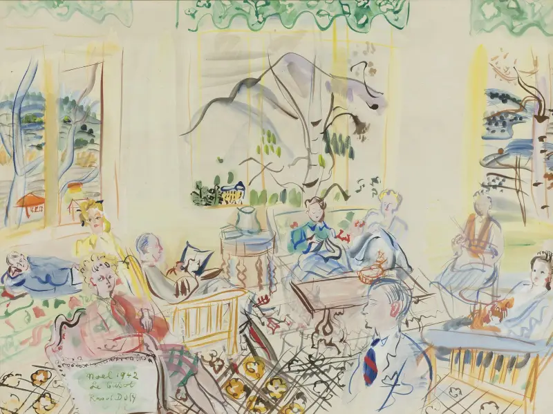 »Le Casot» i Vernet-les-Bains, jul av Raoul Dufy