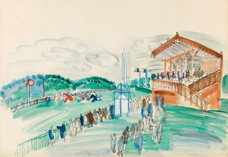 Avfärden vid Saint-Cloud av Raoul Dufy