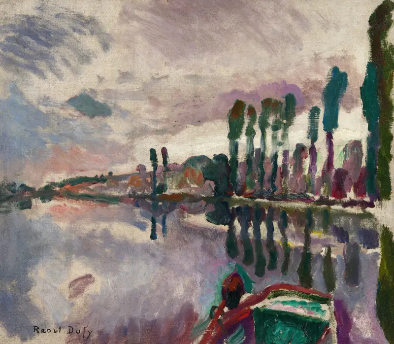 Le Loir à Durtal av Raoul Dufy