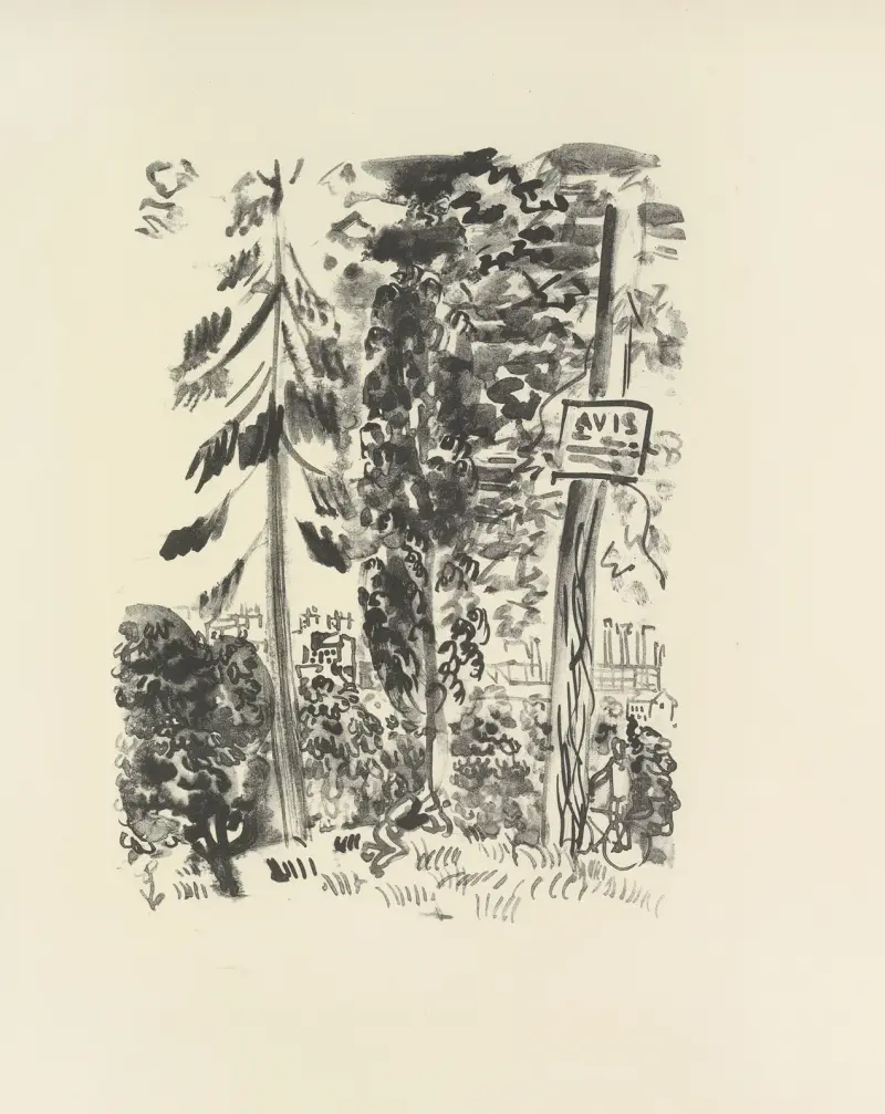 Den mördade poeten Pl.12 av Raoul Dufy