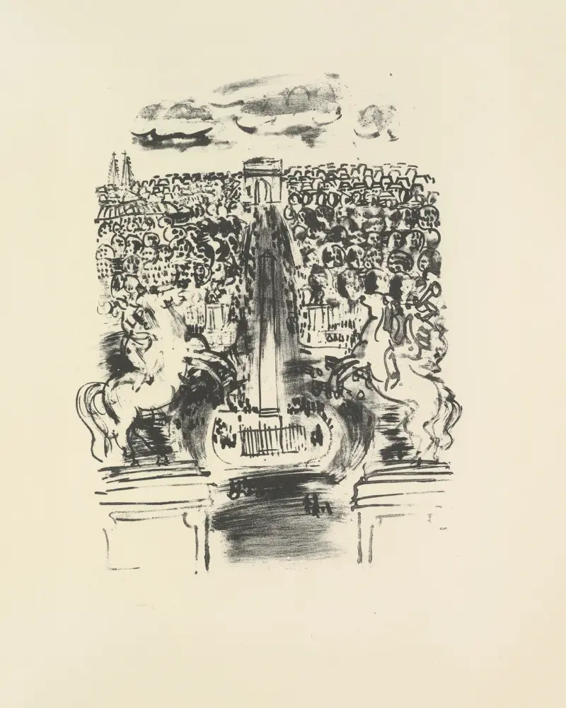 Den mördade poeten Pl.16 av Raoul Dufy