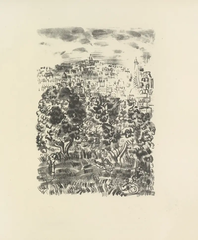 Den mördade poeten Pl.18 av Raoul Dufy