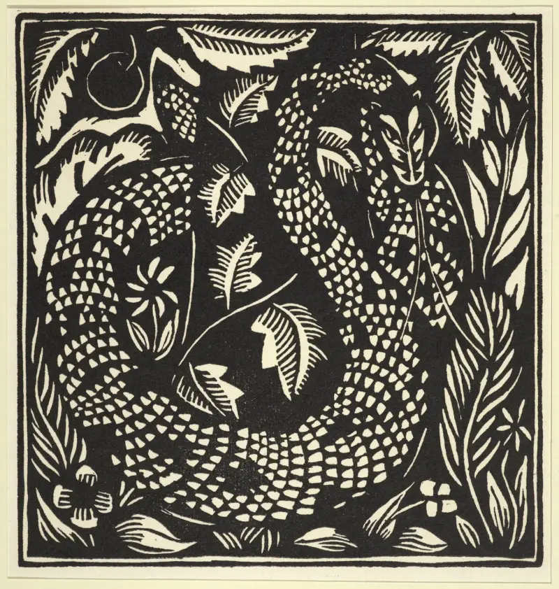 Le serpent (Ormen) av Raoul Dufy
