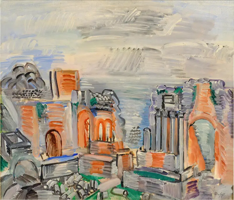 Den grekiska teatern i Taormina av Raoul Dufy
