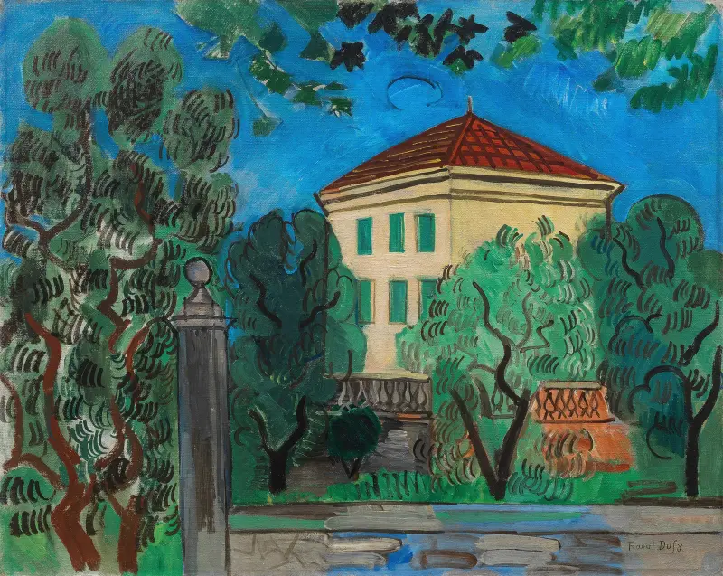 L’entrée du jardin av Raoul Dufy