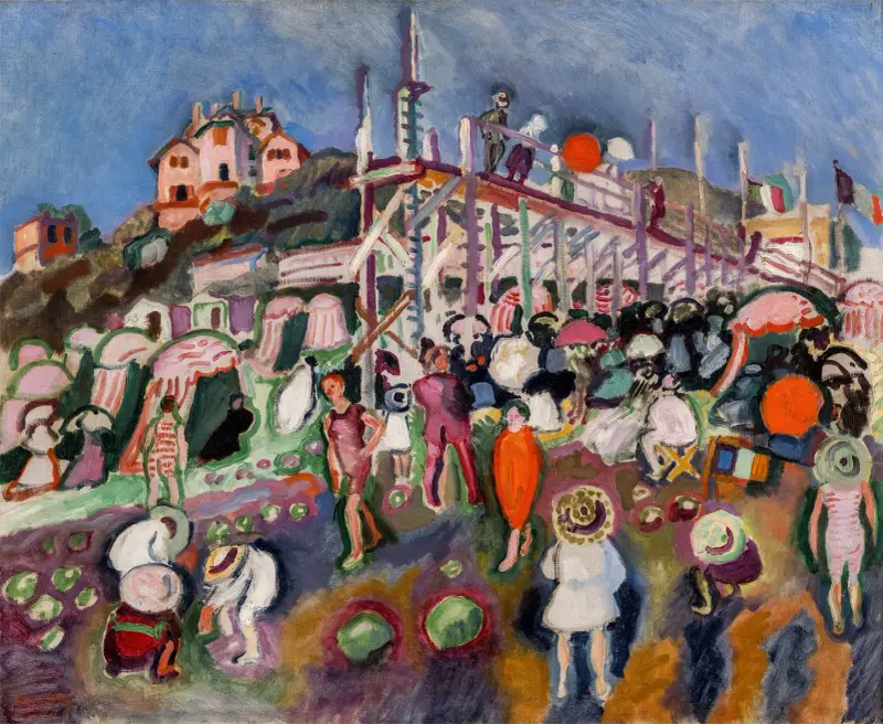 Bryggan vid Sainte-Adresse av Raoul Dufy