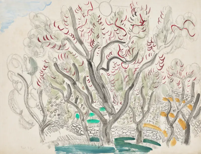 Oliviers av Raoul Dufy