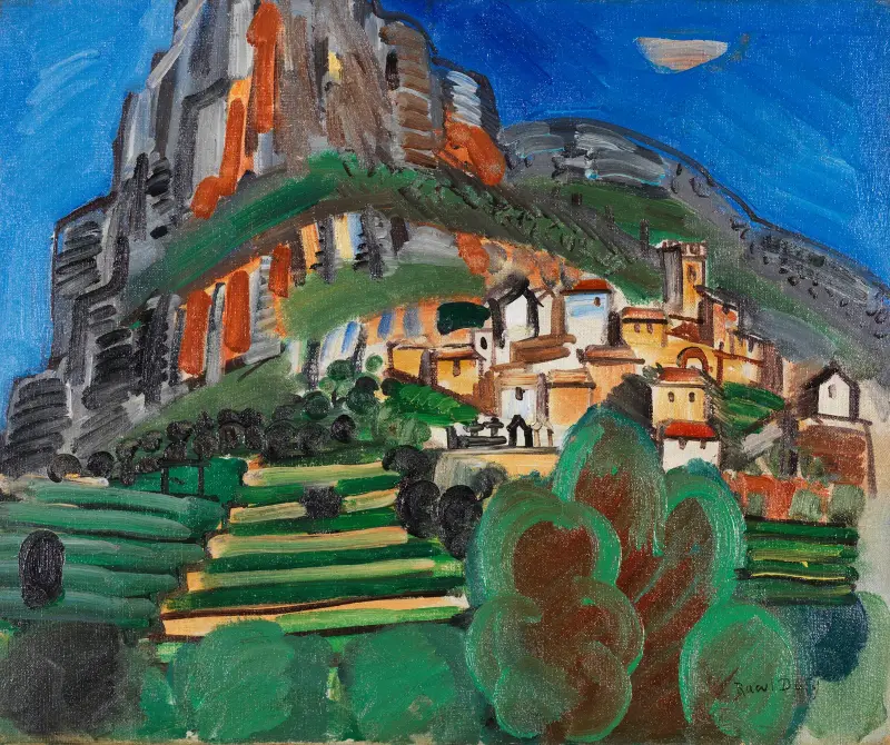 Landskap från Saint-Jeannet av Raoul Dufy