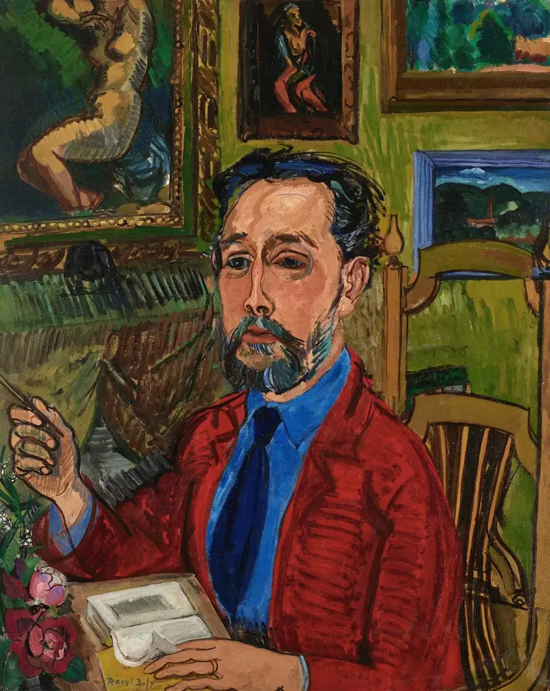 Porträtt av poeten Joachim Gasquet av Raoul Dufy