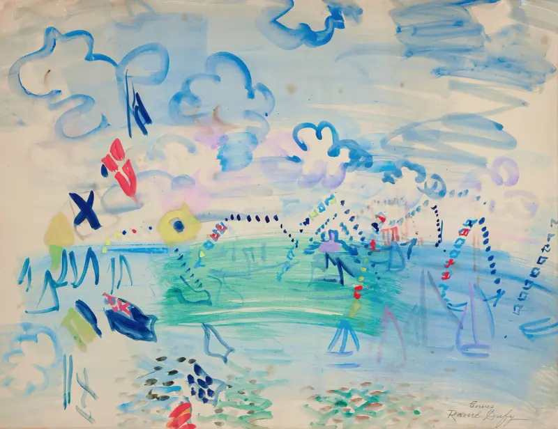 Régates à Cowes av Raoul Dufy