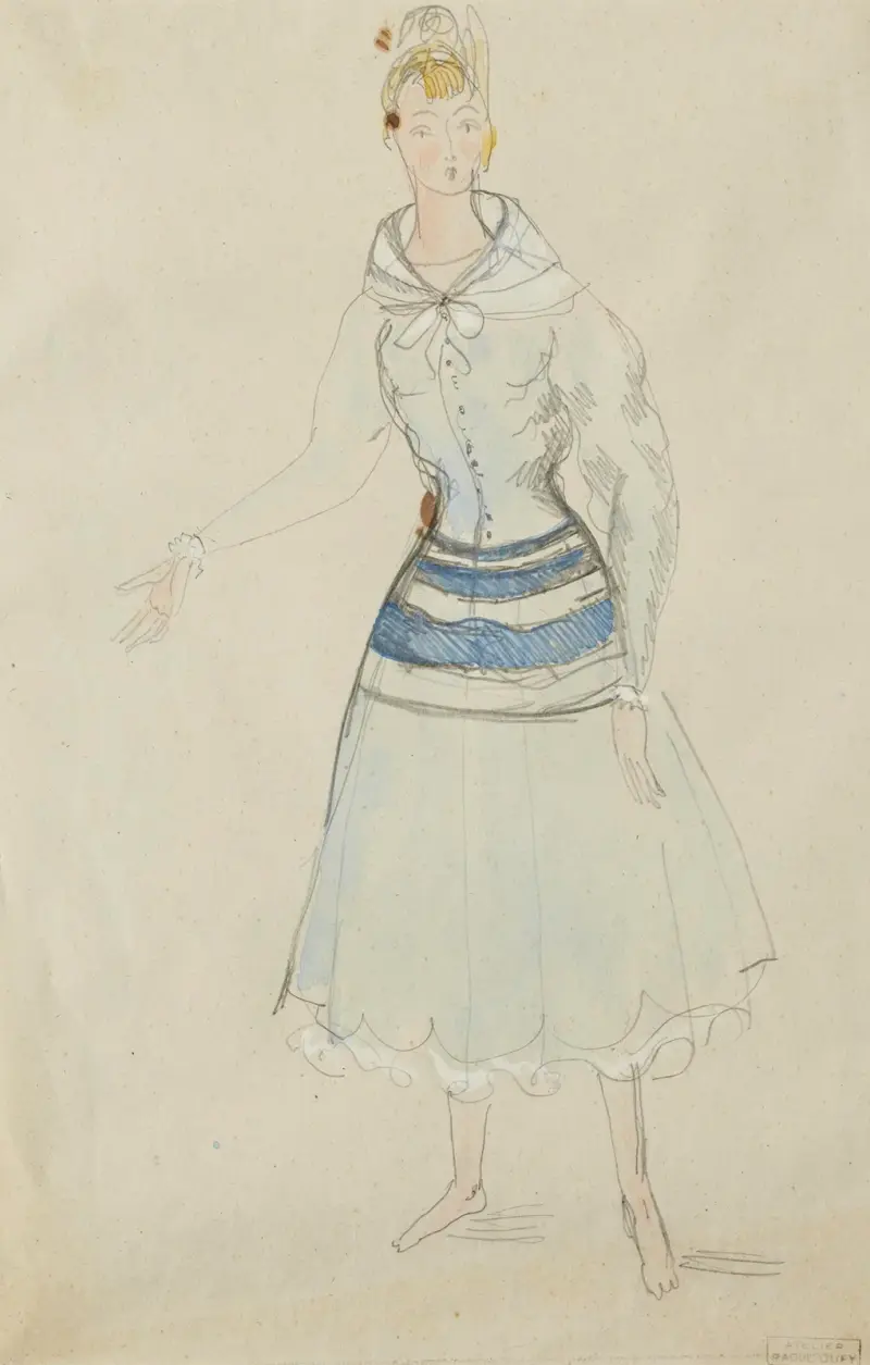 Robe de Paul Poiret av Raoul Dufy