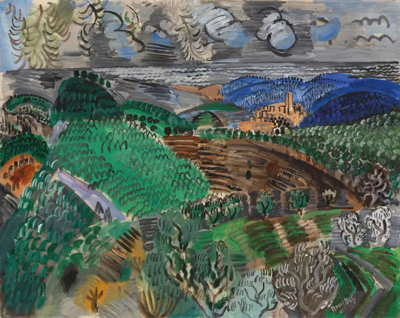 Saint-Paul de Vence av Raoul Dufy
