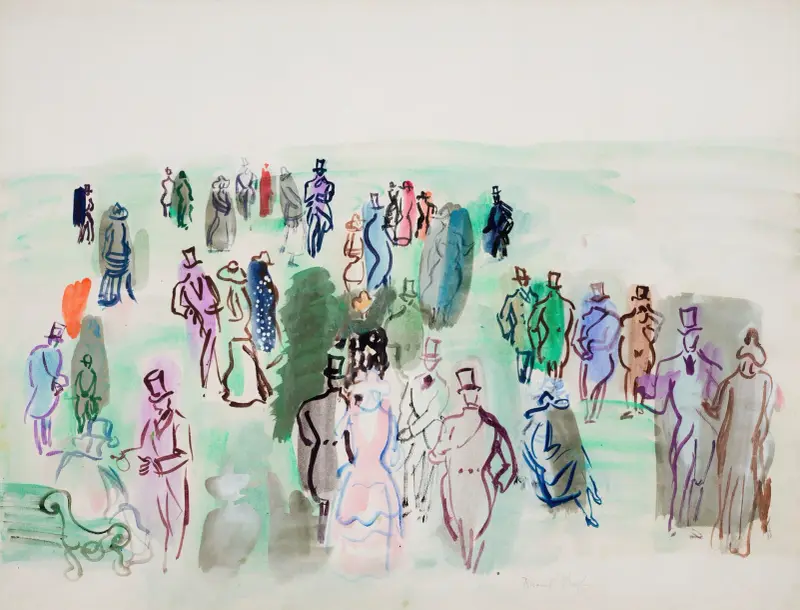 På gräsmattan av Raoul Dufy