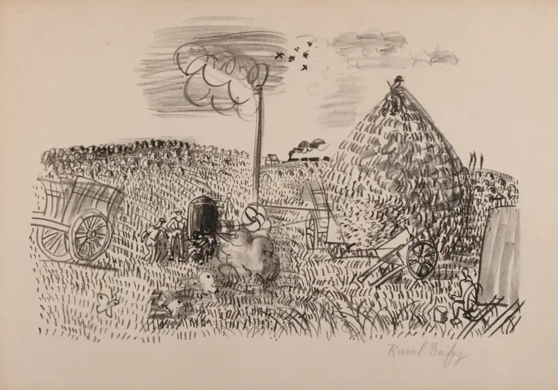 Tröskaren av vete av Raoul Dufy
